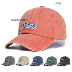 chapeau de godet American Instagram Brand à tendance Baseball lavé pour hommes et femmes couples coréens édition simple brodé de la langue de canard du top de soleil