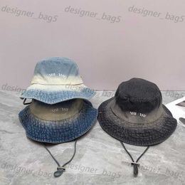Emmer hoed ontwerper heren beanie cap dames brede rand hoeden nieuwe denim visser hoed water wassen strand zonneschad hoed hoed hoed