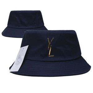 Sombrero del cubo Diseñadores sombreros para mujeres para hombre de ala ancha Gorras de pescador color sólido Sol Snapbacks Viaje al aire libre Sombrero de lujo Sombrero de playa Pesca protector solar Capo