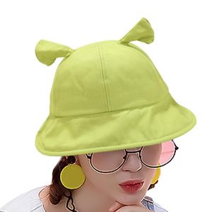 Chapeau seau pour femmes hommes été voyage plage printemps chapeau de soleil Halloween vert seau chapeau mignon drôle casquettes accessoires de photographie