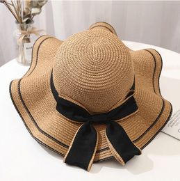 Chapeau de seau pour femmes hommes casquettes de pêcheur à large bord couleur unie chapeau de paille soleil Snapbacks voyage en plein air chapeau de luxe chapeau de plage pêche crème solaire Bonnet