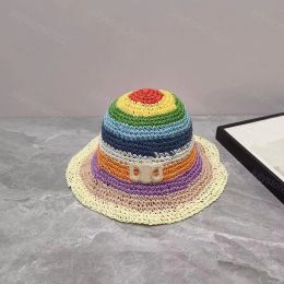 Sombrero de cubo en raffia desginer sombreros de paja plana