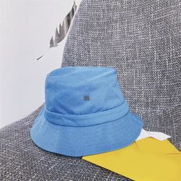 Hombo de cubo para hombres Luxury Designer Borde ancho con letras Capas de algodón Cappello Material de algodón Capas a prueba de sol lindas PJ027 E4