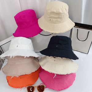 Emmer hoed touw designer hoeden voor mannen vrouwen oranje roze caps heren burr honkbal pet bob fedora zomers zon voorkomen buiten vissen 22080101r