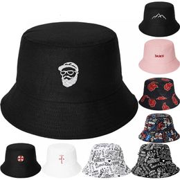 Bucket Hat Mujer Hombre Cartoon Bordado Panamá Capas Mujeres Summer Naroto akatsuki ESTAYOR OUTDOR SUN CONSCREENTE PESCADO FESTERMAN HAT240410