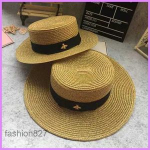 Emmer hoed dames designer caps hoeden heren honkbal pet zomer outdoor casquette strand stro hoed big rand hoeden gemonteerd groothandel d223032F