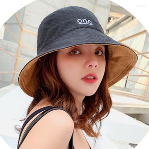 Emmer hoeden voor vrouwen Sun Beach Teens Girls Girls Bim Summer Fisherman's Caps Beanie/Skull Oliv22