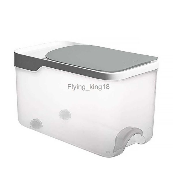 Boîte de stockage de seau résistant aux insectes aliments pour animaux de compagnie cuisine riz bac en plastique couvercle réservoir céréales ménage HKD230812