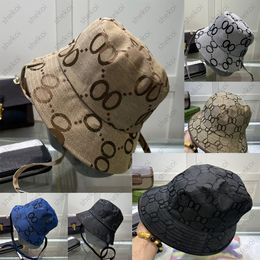 Bucket Wide Brim Hats Diseñadores de algodón unisex unisex Capas anchas de ida