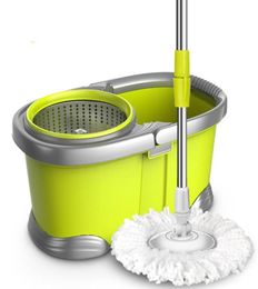 Seaux 5 ans Garantie Mme Rotary Mop Bucket Hand Wet and Dry DualUse Maison Déshydratation2593965