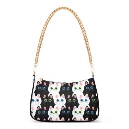 Buckets Bolso de hombro para mujeres Tendencia negra Allmatch Shoulder Shoulder Bold de impresión Catina de estampado Bolso de moda de moda femenina Bolso de teléfono móvil