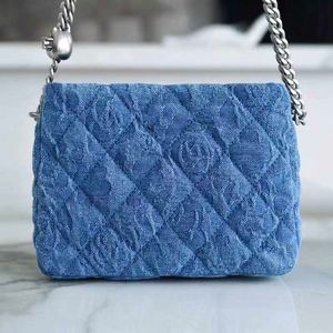 Buckle 10a Mini Mirror Fashion Luxury One Chain Schouder Denim Bag Love Designer Women's Classic With Original Factory Gift Box