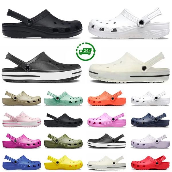 Hebilla Sandalias de diseñador Diapositivas Plataforma Zapatillas Verano Hombres Mujeres Clásico Triple Blanco Negro Caqui Rosa Rosa Rojo Zapatos impermeables Hospital de enfermería Sandalia 35-46