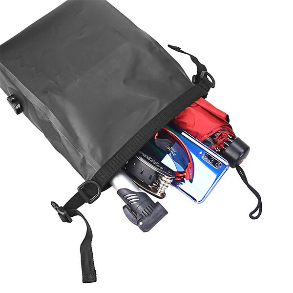 Bucklos impermeable Bolsa delantera de bicicleta de gran capacidad Manillar Bolsa MTB Marco de troncal Accesorios para bicicletas