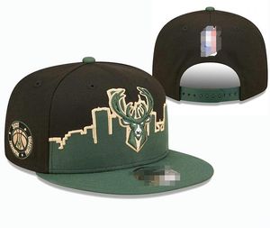 Bucks Ball Caps 2023-24 unisex mode katoen baseball cap snapback hoed mannen vrouwen zonnehoed borduurwerk lente zomer cap groothandel a5