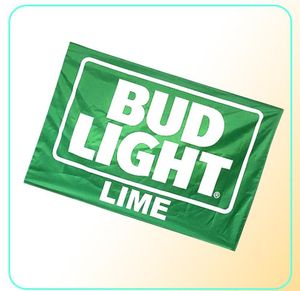 BUD LIGHT LIME Bandera 3x5ft 100d poliéster al aire libre o cubierto club de interior Panal de impresión digital y banderas Whole2957604