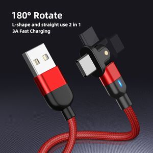 2PCS Cables de teléfono celular inteligente Tipo C Cargador para Iphone USB-C Teléfonos móviles Android Bancos de energía Carga rápida