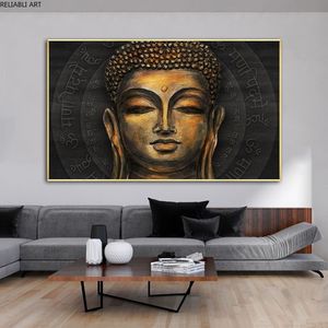 Affiche de bouddha Religion, peintures sur toile, images d'art murales pour salon, décoration de maison moderne, imprimés rétro Vintage décoratifs 194K