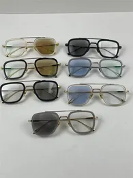 Les couleurs des verres de lunettes de soleil photochromiques ont changé au soleil, du cristal clair au design foncé 006, montures carrées, style populaire vintage, lunettes de protection UV400 pour l'extérieur