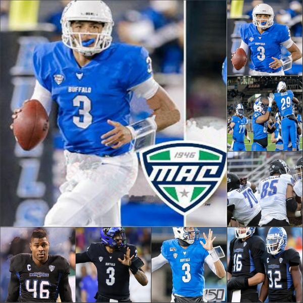 Maillot de football cousu sur mesure Buffalo Bulls College cousu MATT OTWINOWSKI Khalil Mack Tyree Jackson JARET PATTERSON ANTONIO NUNN KEVIN MARKS JOEY BANKS