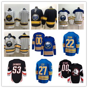 Buffalo Custom Sabres Hockey Jerseys 1 Ukko-Pekka Luukkonen 71 Victor Olofsson 77 JJ Peterka 25 Owen Power 22 Jack Quinn 50 Eric Robinson 13 Lukas Rousek