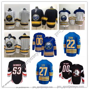 Buffalo Custom Sabres Hockey Jerseys 1 Ukko-Pekka Luukkonen 71 Victor Olofsson 77 JJ Peterka 25 Owen Power 22 Jack Quinn 50 Eric Robinson 13 Lukas Rousek