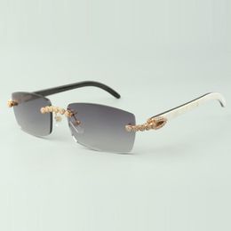 Buffalo G CD TB FF H M Lunettes de soleil 622s uet Diamond 3524012 avec lunettes en corne naturelle mélangée Le