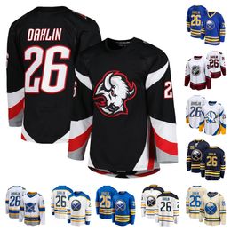 Buffalo''Sabres''Hommes Femmes Jeunes #26 Rasmus Dahlin All-Star Heritage Maillot de hockey cousu classique