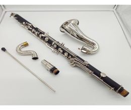 Buffet Bass Clarinet Professional BB Clarinet Drop B Tuning Black Tube Clarinet Silverring Keys Klarnet Brand Musical Instrument3973728