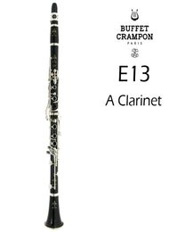 Buffet Crampon E13 Hoge kwaliteit A Tune Clarinet Ebony Wood Material Body 17 Keys muziekinstrumenten met Case Mondstuk9837231