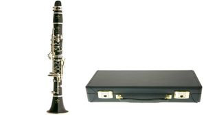 Buffet Crampon Paris E13 BB Clarinete 17 Key B Flat Bakeliteeebony Cuerpo Níquel Instrumento musical plateado con accesorios de portavasos9720586