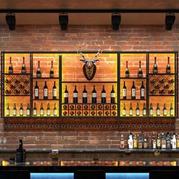 Whisky bar kasten whisky kelder commercieel restaurant wijnkasten hangende opslag armoire vitre vloeistof meubels