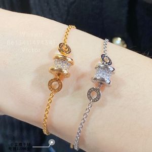 BUIGARI pulsera tobillera circular de diseñador para mujer Pulsera chapada en oro de 18 quilates estilo clásico de moda de la más alta calidad Nunca se desvanece regalo de aniversario 045