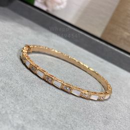 BuiGari Serpentine Scale Single Bangle For Woman Diamond Gold Golde 18K Luxe Hoogste Teller Kwaliteit Fashion Classic Style Never Fading Exquisite Gift 025