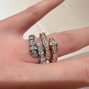 BUIGARI Serpentine série designer bague pour femme diamant Plaqué Or 18K reproductions officielles bijoux de style classique cadeau d'anniversaire 027