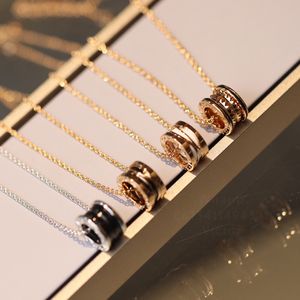 BUIGARI BZERO1 serie collar de diseñador para mujer diamante Chapado en oro de 18 quilates regalo de estilo clásico de la más alta calidad de contador para novia con caja 020