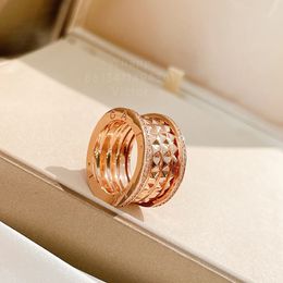 BURIGARI ZERO 1 ROCK -serie Designer Ring For Woman Sterling Silver Diamond Officiële Reproducties Fashion Luxury sieraden Verjaardag cadeau 035
