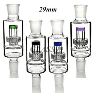 Construire un bang Design Verre Stéréo Matrix Pipe Perc Moyen Amovible avec Percolateur d'Arbre à Bras pour Narguilé Bangs 29mm 24mm Joints Bubbler Couleur Aléatoire