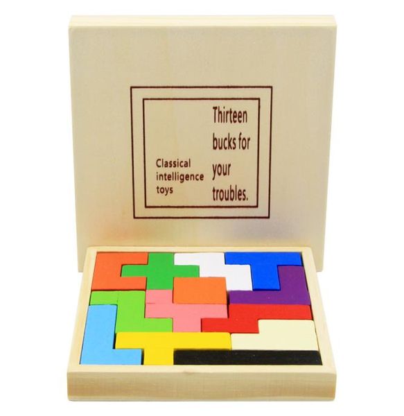 Building Block Plywood Square Plate Enfants Puzzle Touet Brainburning Game Intelligence Toys Gift Creative Gift For Kids CH6592432