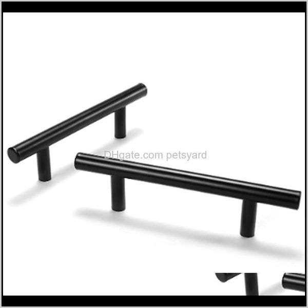 Suministros de construcción Inicio Garden20PCS Mangos de cocina Manijas Gabinete Cuadrado Der Perillas Armario de acero inoxidable Pulls Muebles Hardware Aessorie