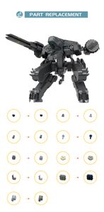 Buildmoc Game Metal Rest Rex Robot Building Builds Set Hightech Solid Battle Mecha Toys Brick Toy For Children Birthday Gifts