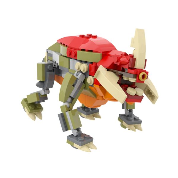 BuildMoc Space Wars Geonosian Arena Colosseum Blocs Blocs Set Petranaki Acklay Monster Scene Bricks Toys for Children Gifts