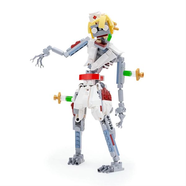 BuildMoc Terror Halloween Zombie Enfermeras Bloques de construcción Doctor de terror disfrazada Figuras de ladrillos Juguetes para niños Regalos de cumpleaños