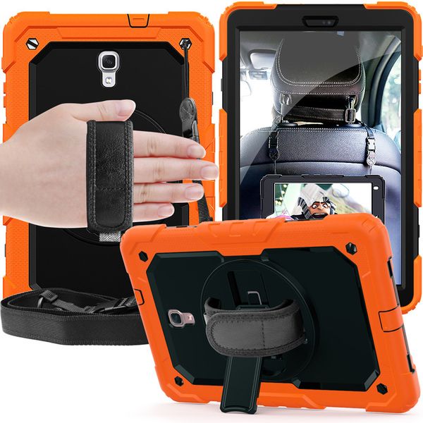 Estuches para tabletas con soporte integrado para Samsung Tab S7 T870 S8 11 2022 X700 X706 tiras de hombro en protectores de pantalla trasera funda de defensa