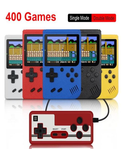 Builtin 400 jeux rétro portable mini Console de jeu vidéo portable 8 bits 30 pouces LCD Kids Color Game Player LJ2012048375341