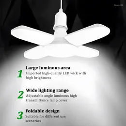 Lamp Fan Blade 4 1 Bladlamp AC165-265V 28W Opvouwbaar Led-licht Vervormbaar Lampada Thuis Plafond Garage