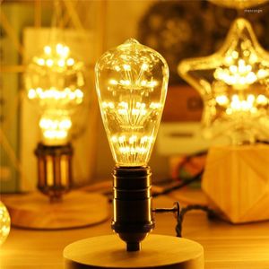 Bol ST64 E27 Non-Dimmable Vintage Starry Sky Lamp 3W 2700K Bottle Lightbulb Decoratief kerstvuurwerk