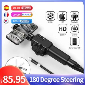 Bulbes 5,5 mm / 8,5 mm 2.0MP 180 degrés Diagramme industriel BORESCOPE ENDOSCOPE CAMIS INSPECTION CAME avec 6 LED pour iPhone Android PC