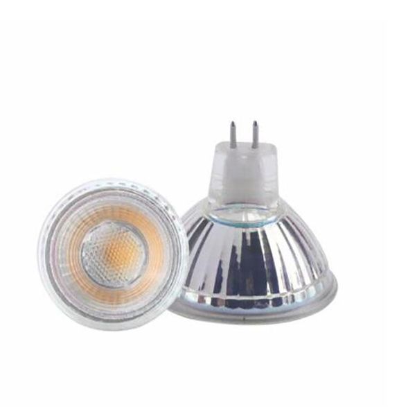 Bombillas Regulable Chip de alta potencia Bombilla LED MR16 GU5.3 COB 9W 12V 110V 220V Focos Lámpara de base blanca cálida / fría LED