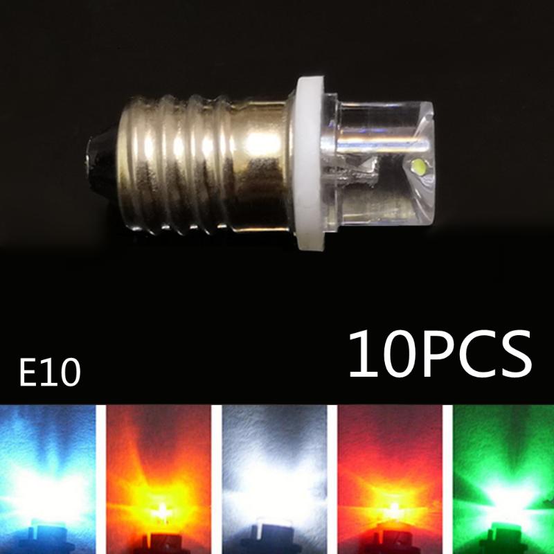 Лампочки E10 астигматизм инструктировать лампочку 3 В 6 В прибор 4,5 В 8 В Светодиодный красно -синий зеленый механический индикатор выдуман